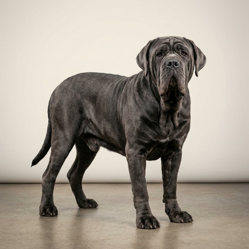 "Neapolitan Mastiff studio portrait"