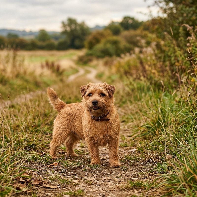 "Norfolk Terrier outdoors"