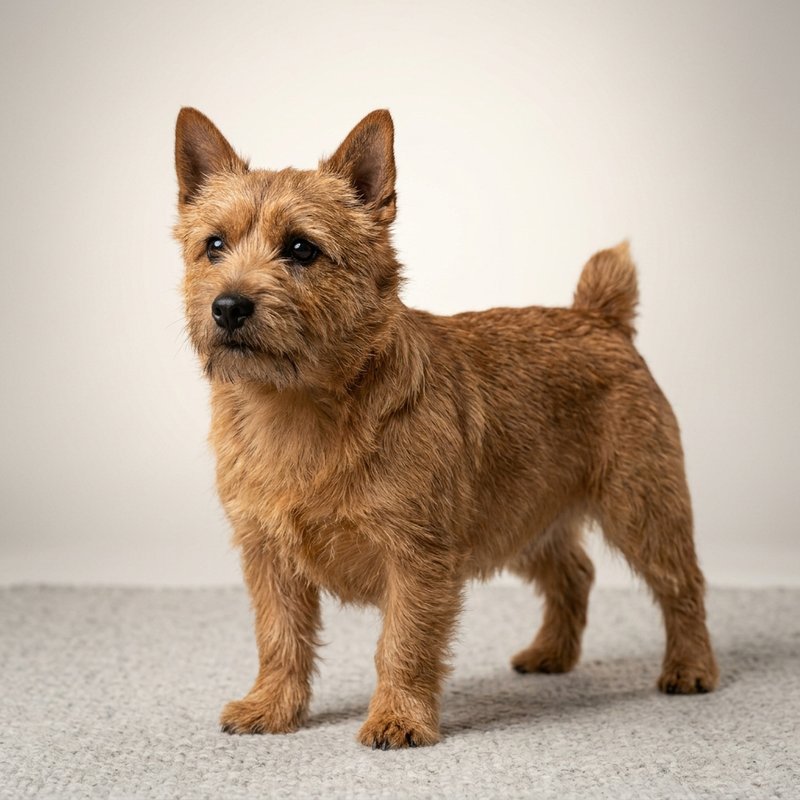 "Norwich Terrier studio portrait"