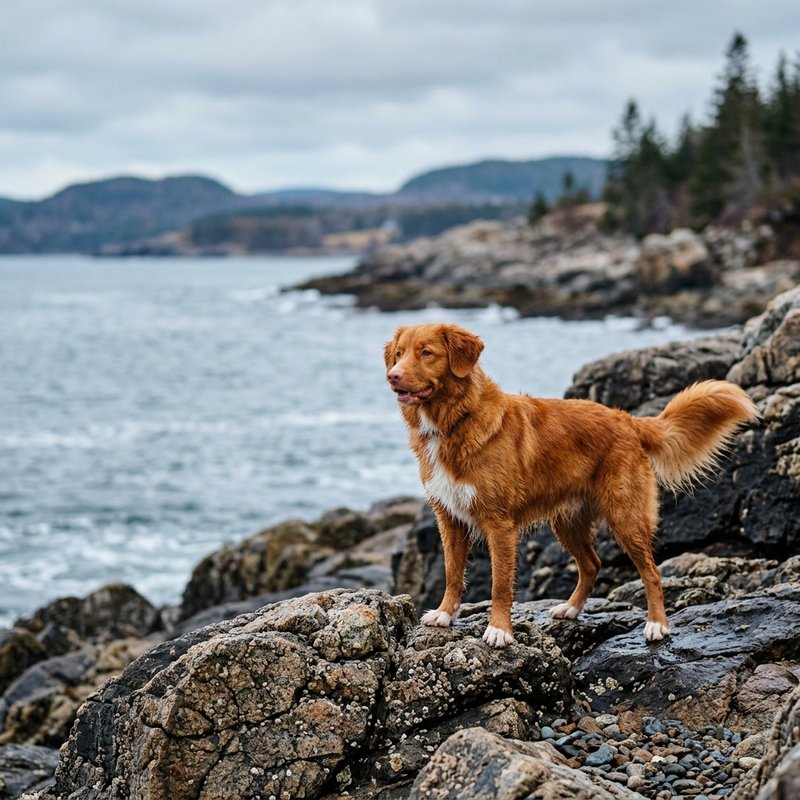 "Nova Scotia Duck Tolling Retriever outdoors"