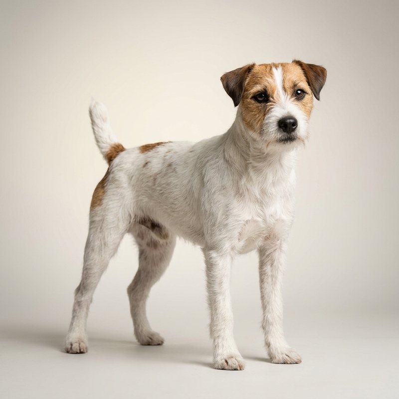 "Parson Russell Terrier studio portrait"