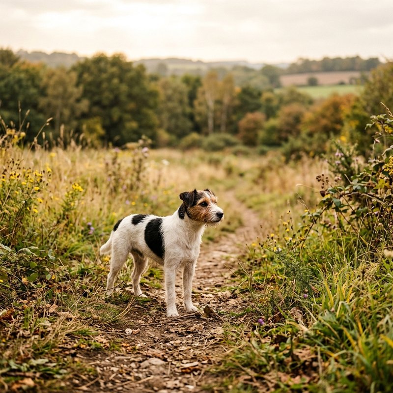 "Parson Russell Terrier outdoors"