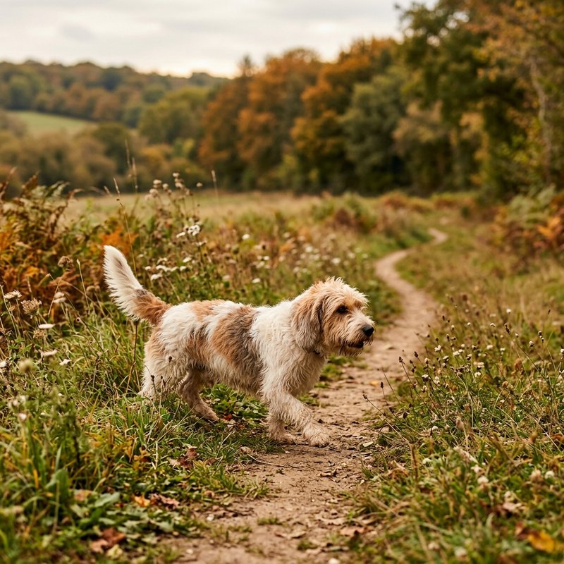 "Petit Basset Griffon Vendeen outdoors"