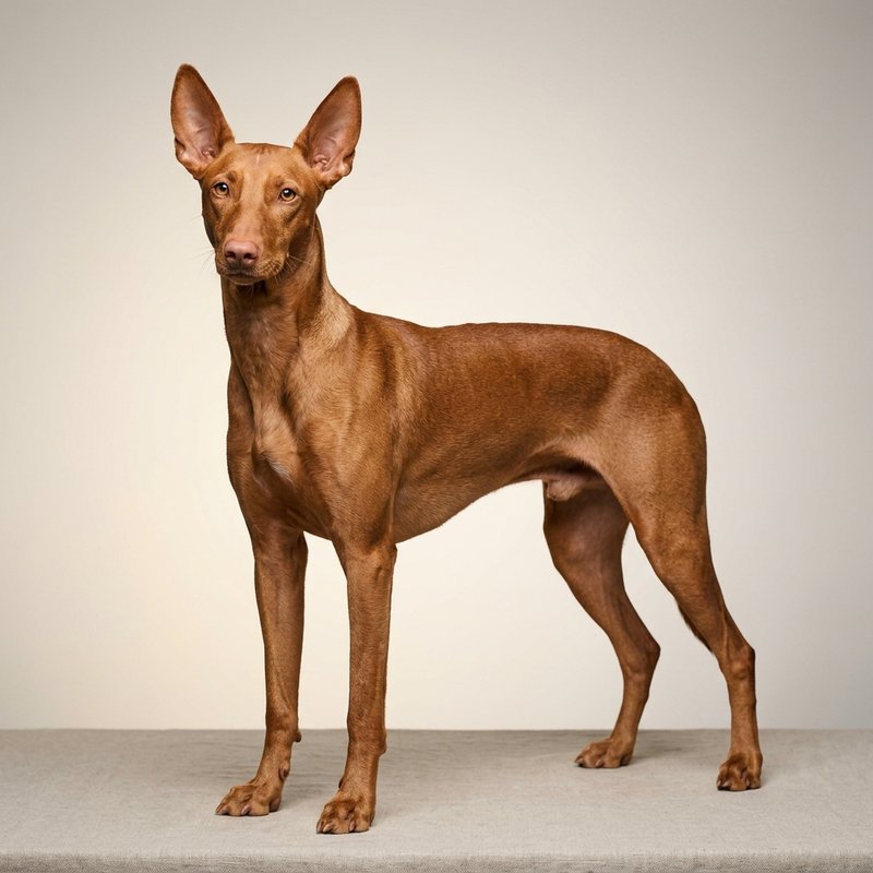 "Pharaoh Hound studio portrait"