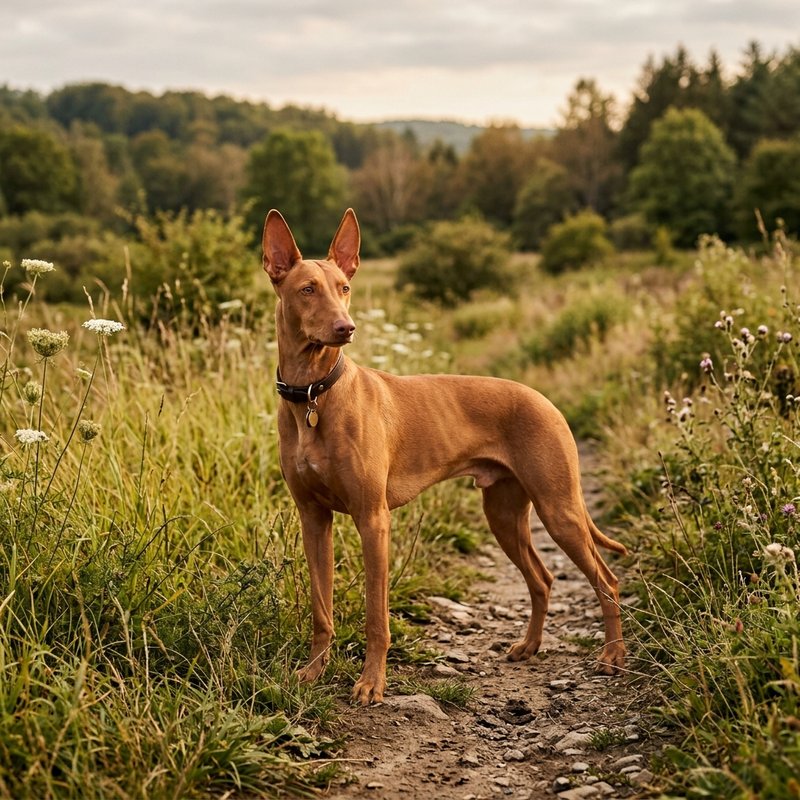 "Pharaoh Hound outdoors"