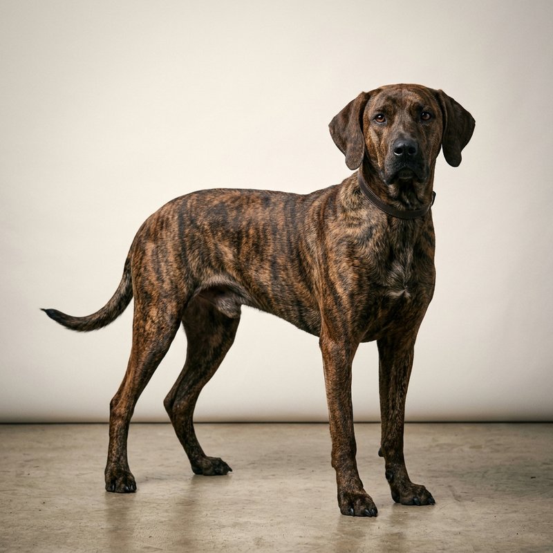 "Plott Hound studio portrait"