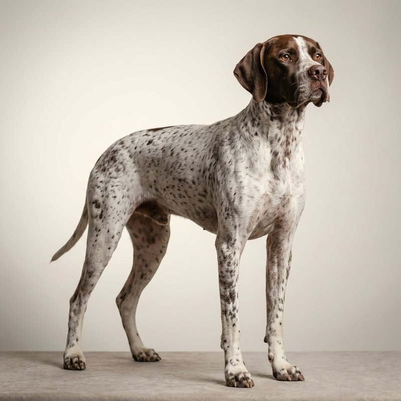 "Pointer studio portrait"