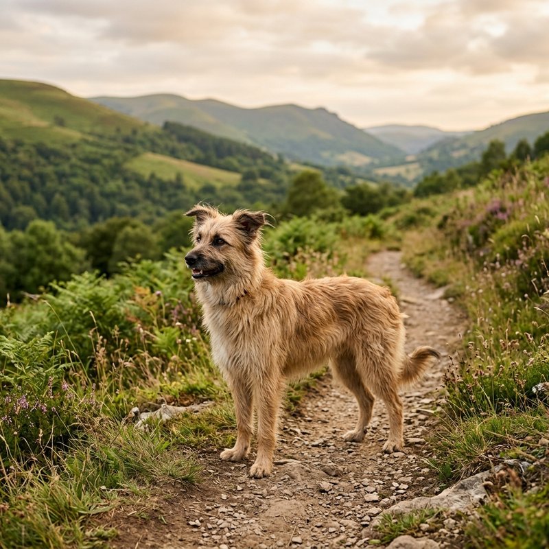 "Pyrenean Shepherd outdoors"