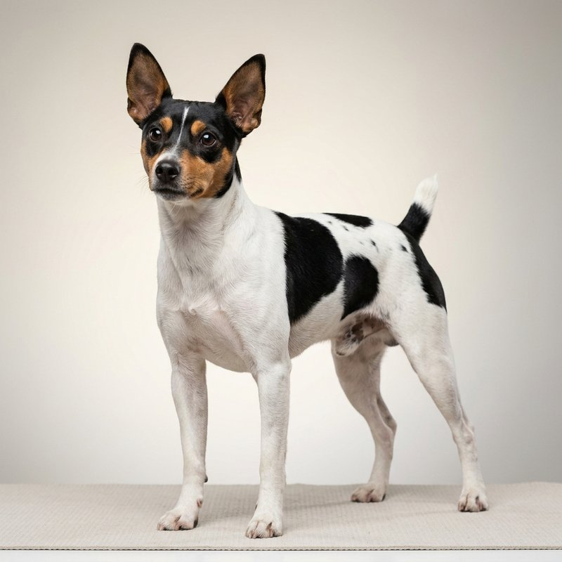 "Rat Terrier studio portrait"