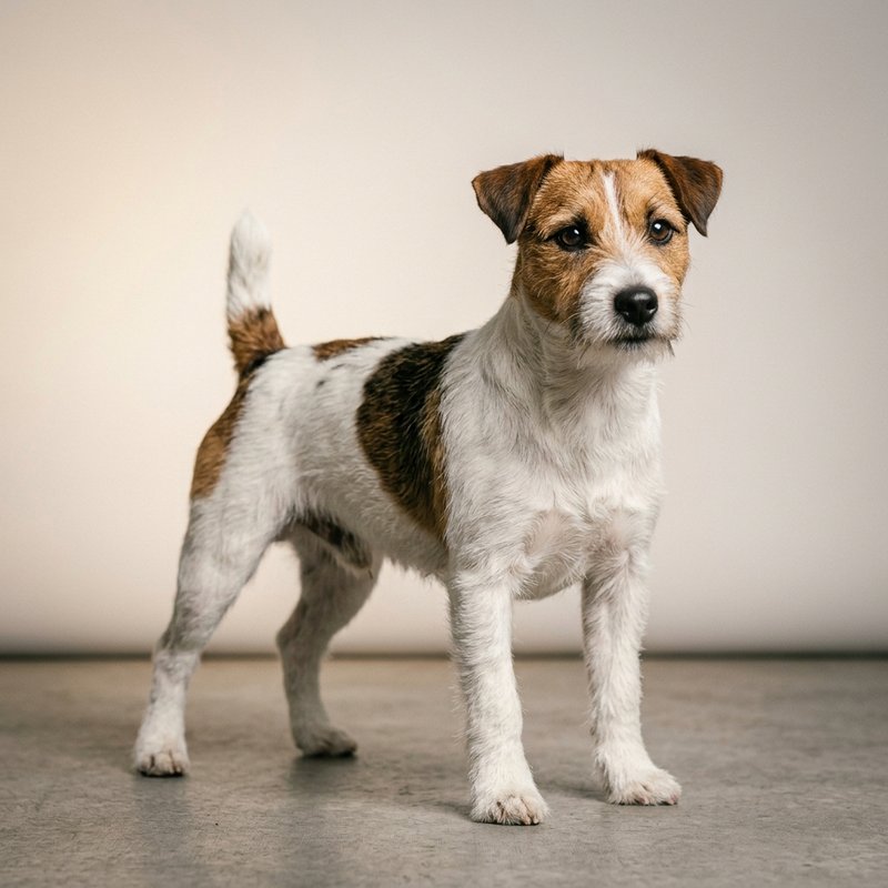 "Russell Terrier studio portrait"