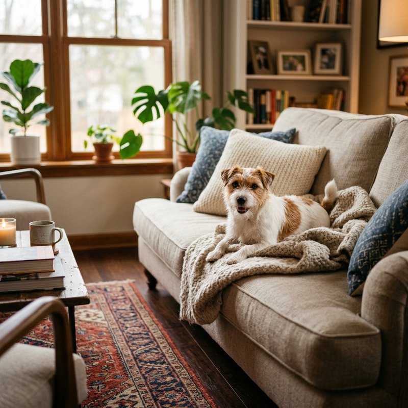 "Russell Terrier at home"