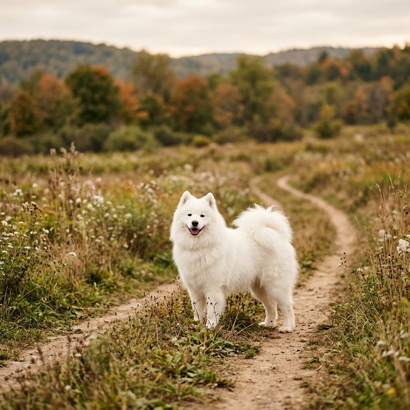 "Samoyed outdoors"