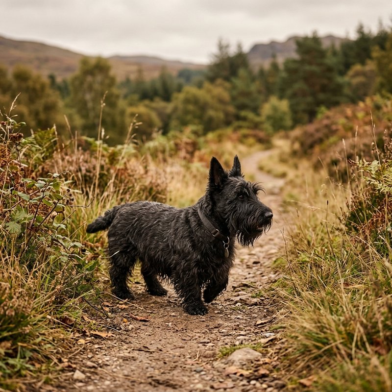 "Scottish Terrier outdoors"
