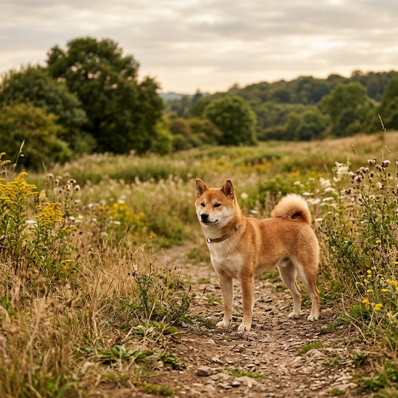 "Shiba Inu outdoors"