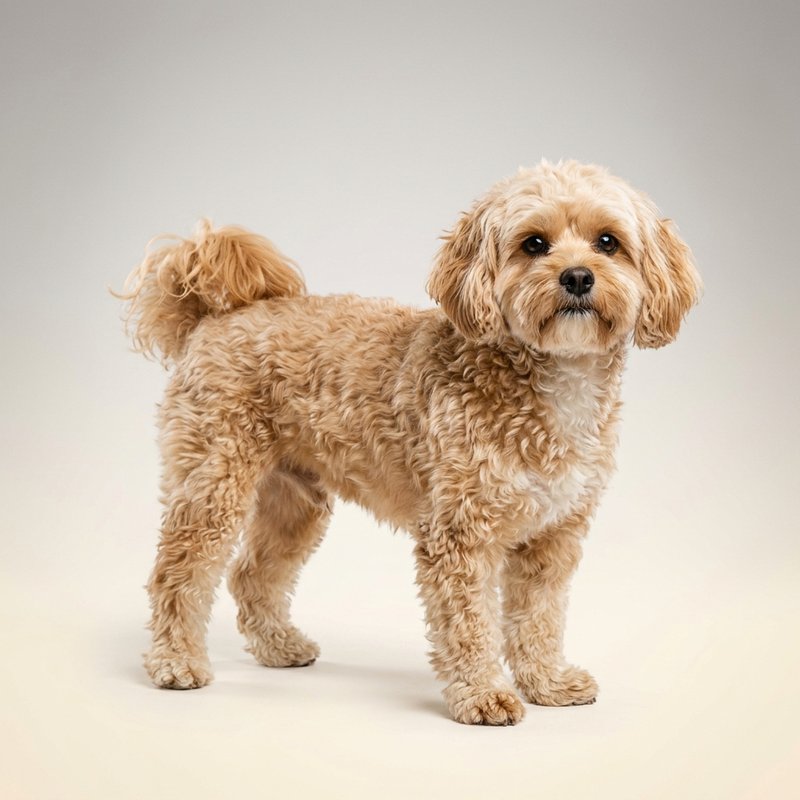"Shih Poo studio portrait"