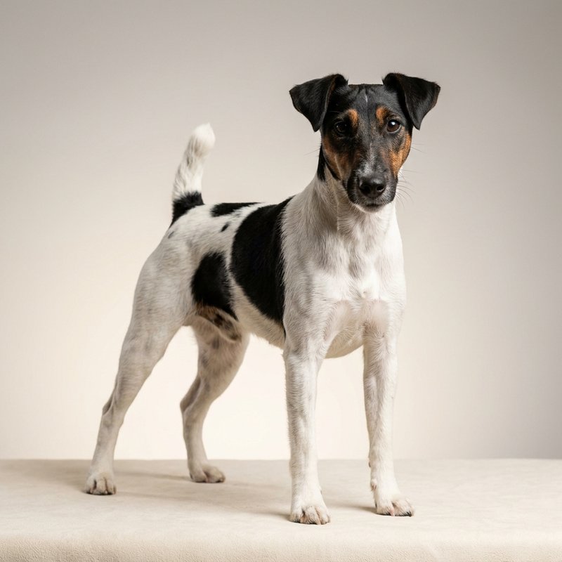 "Smooth Fox Terrier studio portrait"