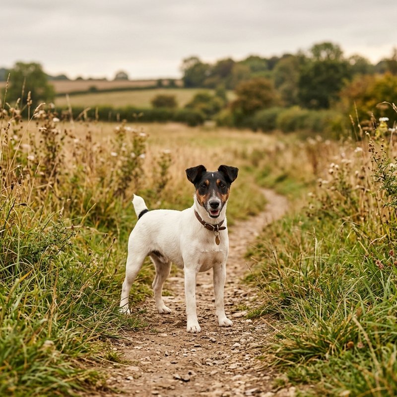 "Smooth Fox Terrier outdoors"