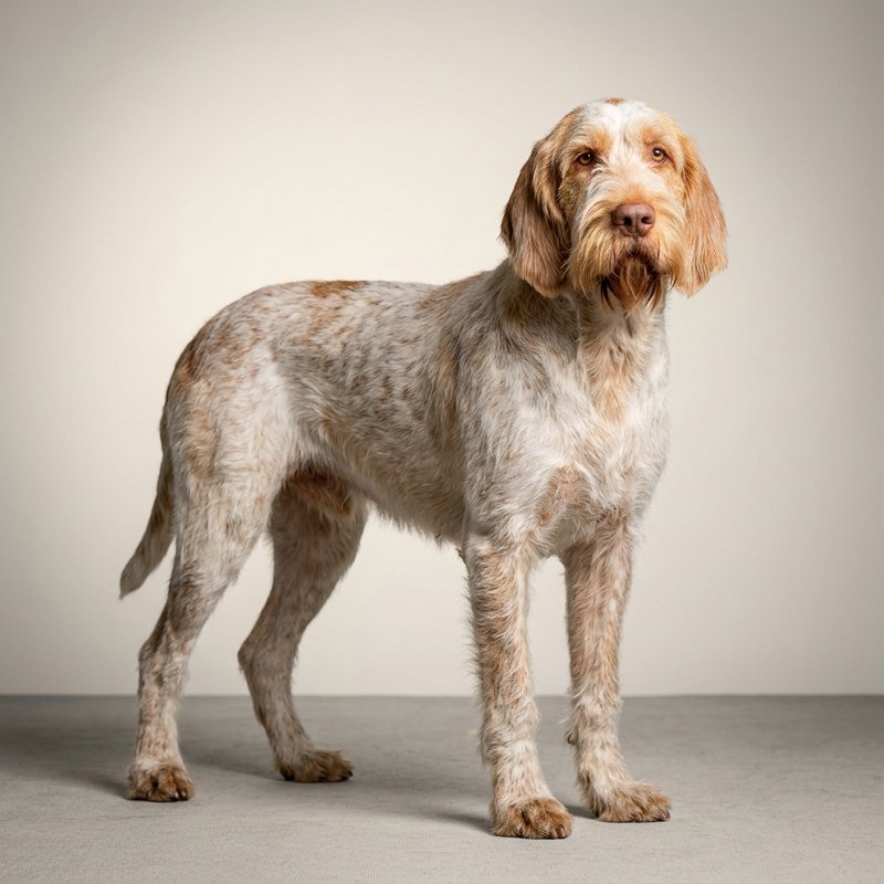 "Spinone Italiano studio portrait"