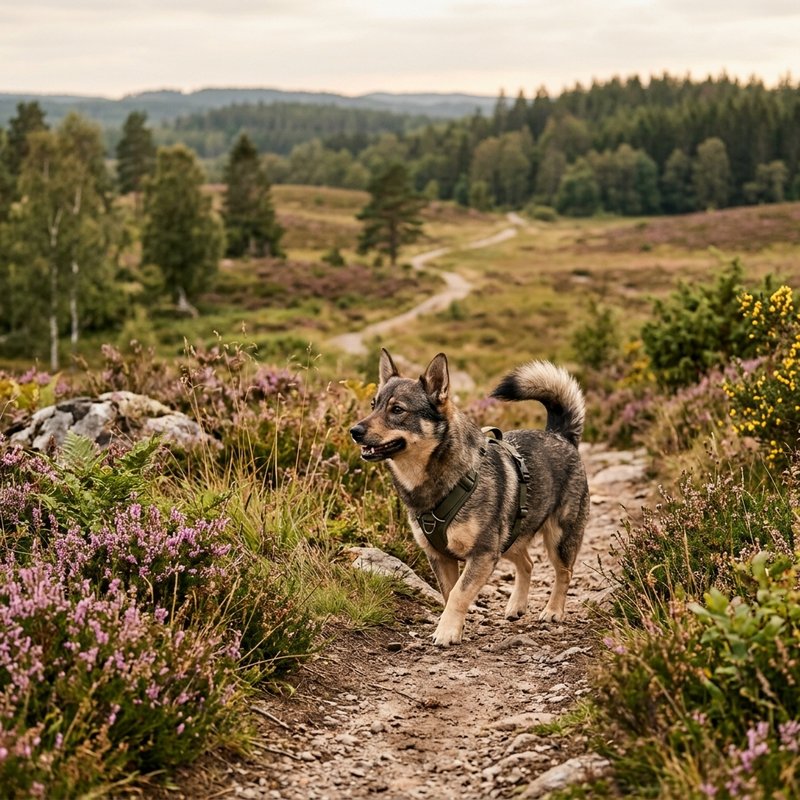 "Swedish Vallhund outdoors"