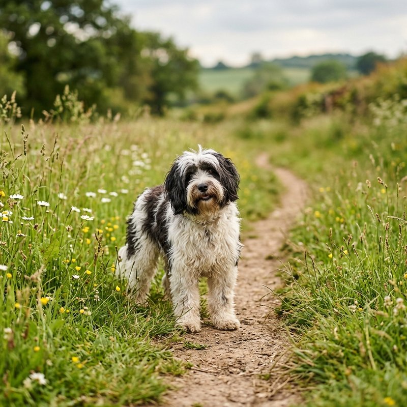"Tibetan Terrier outdoors"