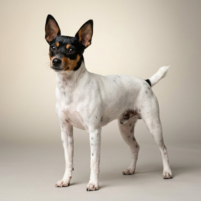 "Toy Fox Terrier studio portrait"