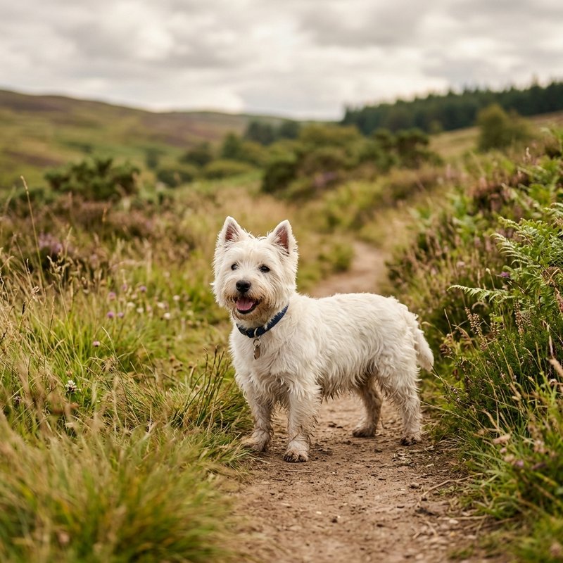 "West Highland White Terrier outdoors"