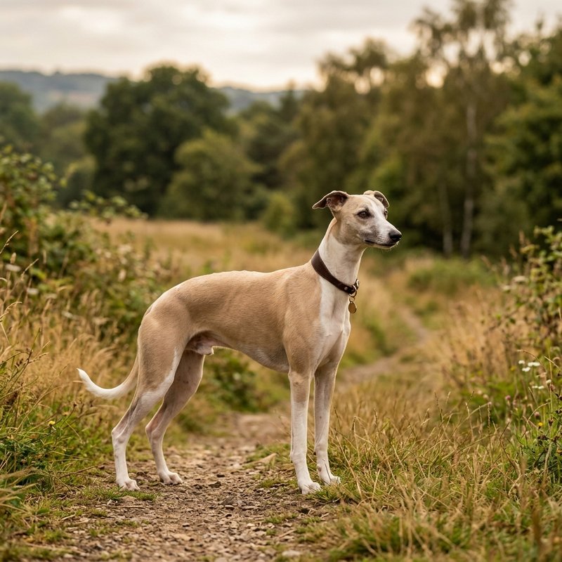 "Whippet outdoors"