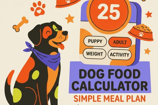 Illustration for dog food calculator