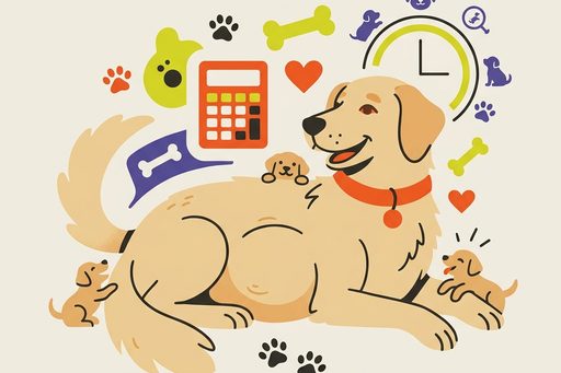 Illustration for dog pregnancy calculator
