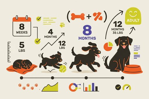 Illustration for puppy growth calculator
