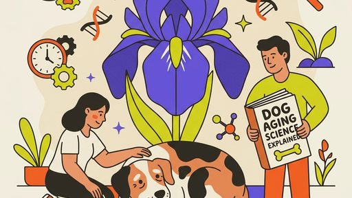 Illustration of dog aging science