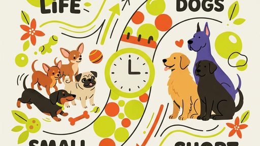 Illustration comparing small and large dogs