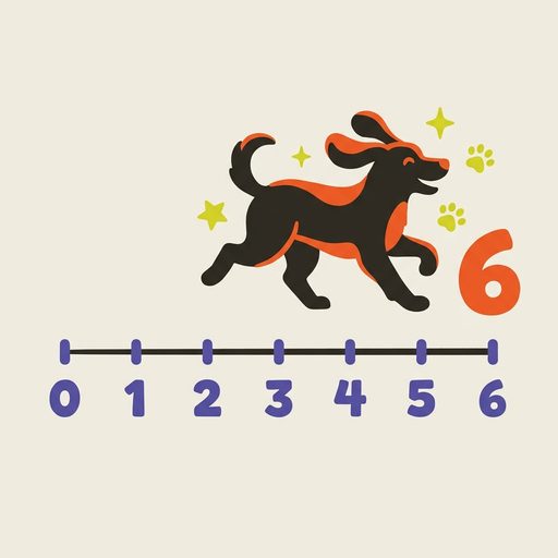 Life-stage timeline illustration for 6-year-old dogs