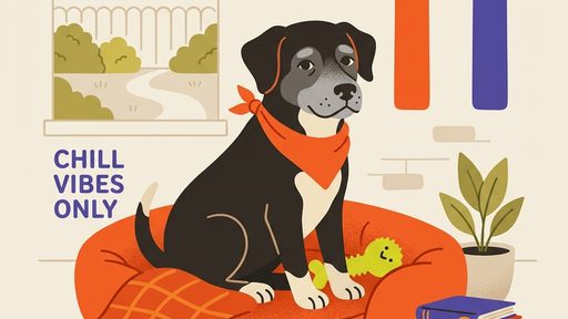 11-year-old dog illustration