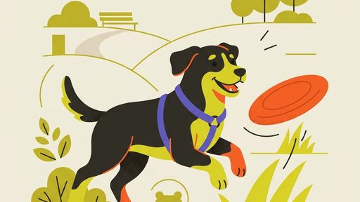 5-year-old dog illustration